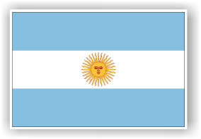 Pegatina Bandera Argentina - ban0007