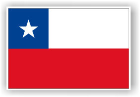 Pegatina Bandera Chile - ban0016