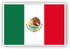 Pegatina Bandera Mexico - ban0023