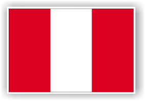 Pegatina Bandera Peru - ban0026