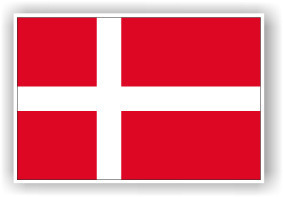 Pegatina Bandera Dinamarca - ban0031