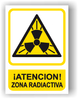 Señal - Cartel - Rotulo Atención Zona Radioactiva SEP0012