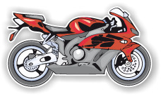 Pegatina Moto Honda TRANS0005