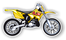 Pegatina Motocross TRANS0017