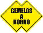 Pegatina Gemelos a Bordo - bab003